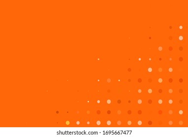 Light Red vector layout with circle shapes. Blurred decorative design in abstract style with bubbles. Design for your business advert.