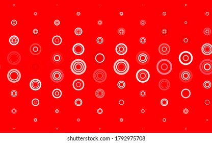 Light Red vector layout with circle shapes. Abstract illustration with colored bubbles in nature style. New template for your brand book.