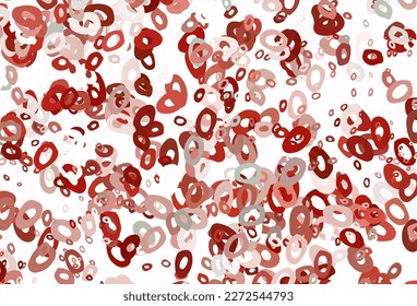 Light Red vector layout with circle shapes. Abstract illustration with colored bubbles in nature style. Design for posters, banners.