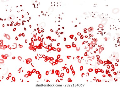 Light Red vector layout with circle shapes. Abstract illustration with colored bubbles in nature style. Completely new template for your brand book.