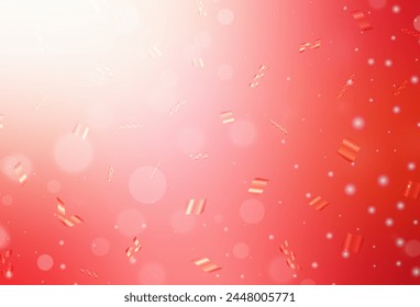 Light Red vector layout with circle shapes. Blurred decorative design in abstract style with bubbles. Modern template for landing page.