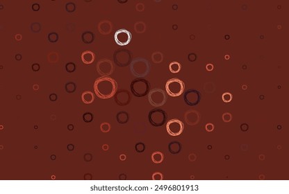 Light Red vector layout with circle shapes. Modern abstract illustration with colorful water drops. Pattern for ads, leaflets.