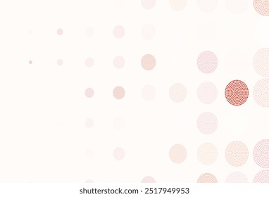 Light Red vector layout with circle shapes. Abstract illustration with colored bubbles in nature style. Pattern for ads, leaflets.