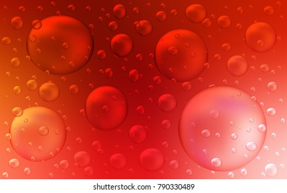Light Red vector layout with circle shapes. Abstract illustration with colored bubbles in nature style. The pattern can be used for ads, leaflets of liquid.