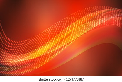 Light Red vector layout with circles, lines. Modern abstract colorful illustration with spheres and lines. Design for poster, banner of websites.