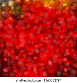 Light Red vector layout with circles. Colorful illustration with gradient dots in nature style. Design for your commercials.