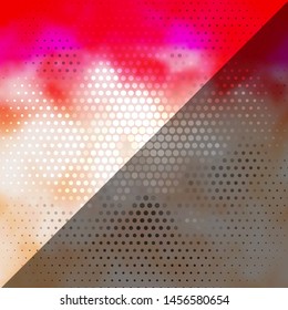 Light Red vector layout with circles. Abstract decorative design in gradient style with bubbles. Pattern for websites, landing pages.