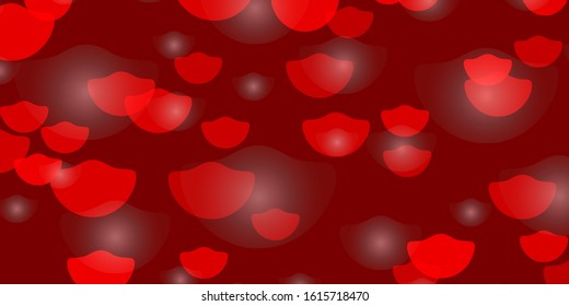 Light Red vector layout with circles, stars. Colorful disks, stars on simple gradient background. Design for your commercials.