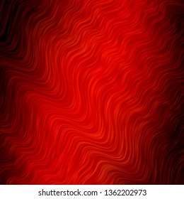 Light Red vector layout with circular arc. Illustration in abstract style with gradient curved.  Template for your UI design.