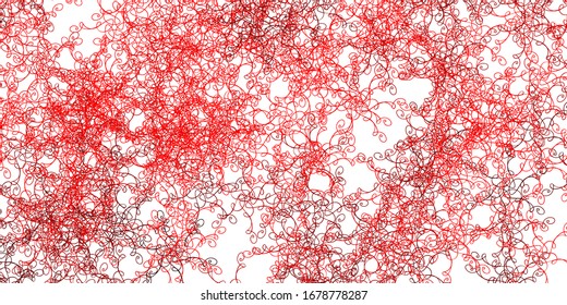 Diseño vectorial rojo claro con arco circular. Ilustración colorida en estilo abstracto con líneas dobladas. Mejor diseño para afiches, banners.