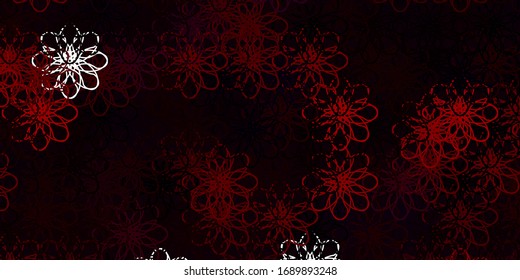 Light Red vector layout with circular arc. Colorful geometric sample with gradient curves.  Smart design for your promotions.