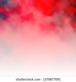 Light Red vector layout with cloudscape. Abstract colorful clouds on gradient illustration. Template for websites.