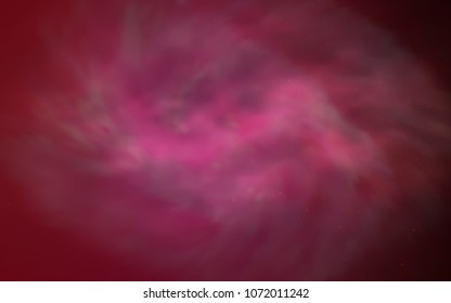Light Red vector layout with cosmic stars. Blurred decorative design in simple style with galaxy stars. Smart design for your business advert.