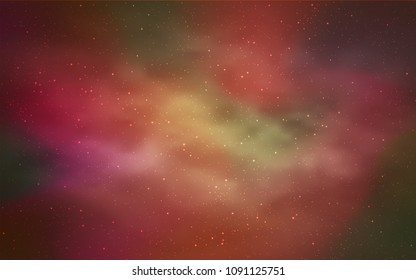 Light Red vector layout with cosmic stars. Shining illustration with sky stars on abstract template. Pattern for astrology websites.