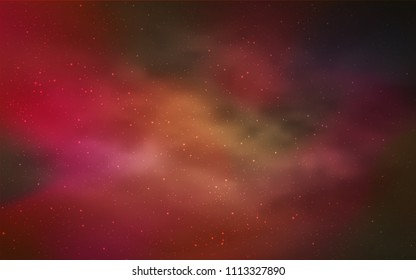 Light Red vector layout with cosmic stars. Glitter abstract illustration with colorful cosmic stars. Pattern for futuristic ad, booklets.