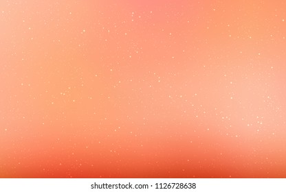 Light Red vector layout with cosmic stars. Blurred decorative design in simple style with galaxy stars. Template for cosmic backgrounds.