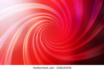 Light Red vector layout with cosmic stars. Glitter abstract illustration with colorful cosmic stars. Pattern for astronomy websites.