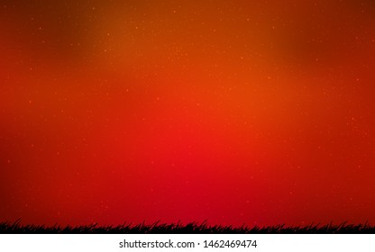 Light Red vector layout with cosmic stars. Space stars on blurred abstract background with gradient. Smart design for your business advert.