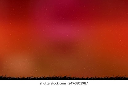 Light Red vector layout with cosmic stars. Blurred decorative design in simple style with galaxy stars. Pattern for astrology websites.