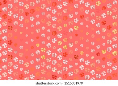 Light Red vector layout with curved lines. Creative illustration in halftone style with gradient. Pattern for your business design.