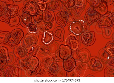 Light Red vector layout with curved lines. Modern gradient abstract illustration with bandy lines. Elegant pattern for a brand book.