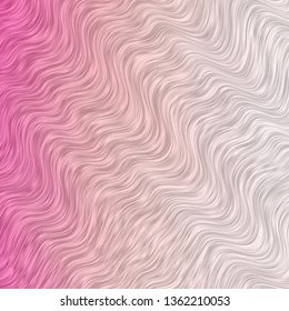 Light Red vector layout with curves. Brand new colorful illustration with bent lines. Smart design for your promotions.