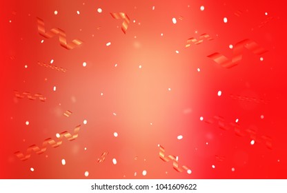Light Red vector layout with festival confetti. Confetti on blurred abstract background with colorful gradient. The pattern can be used for birthday gifts, congratulations.