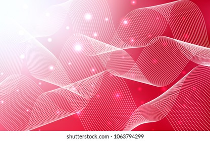 Light Red vector layout with festival confetti. Confetti on blurred abstract background with colorful gradient. The pattern can be used for birthday gifts, congratulations.
