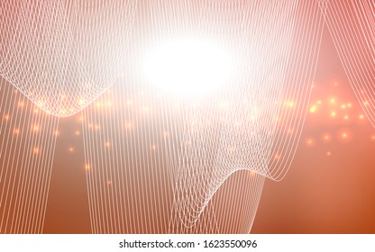 Light Red vector layout with festival confetti. Beautiful colored illustration with ribbon in celebration style. New design for ad, poster, banner of your Party.
