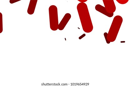 Light Red vector layout with flat lines. Decorative shining illustration with lines on abstract template. The pattern can be used as ads, poster, banner for medicine.