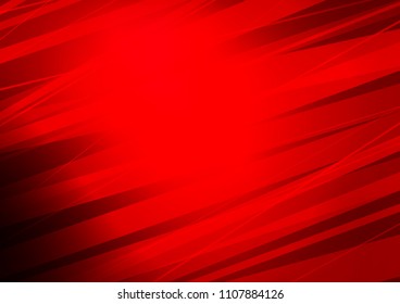 Light Red vector layout with flat lines. Decorative shining illustration with lines on abstract template. The pattern can be used for busines ad, booklets, leaflets
