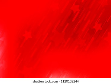 Light Red vector layout with flat lines. Decorative shining illustration with lines on abstract template. The template can be used as a background.
