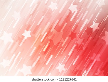 Light Red vector layout with flat lines. Decorative shining illustration with lines on abstract template. The pattern can be used for websites.