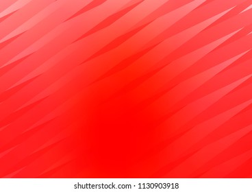 Light Red vector layout with flat lines. Decorative shining illustration with lines on abstract template. Best design for your ad, poster, banner.