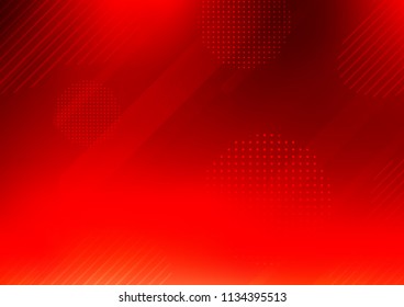 Light Red vector layout with flat lines and dots. Decorative shining illustration with lines, dots on abstract template. Smart design for your business advert.