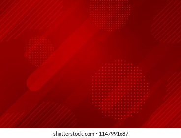Light Red vector layout with flat lines and dots. Decorative shining illustration with lines, dots on abstract template. Best design for your ad, poster, banner.