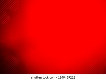 Light Red vector layout with flat lines. Decorative shining illustration with lines on abstract template. The pattern can be used for busines ad, booklets, leaflets