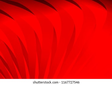 Light Red vector layout with flat lines. Decorative shining illustration with lines on abstract template. The pattern can be used for websites.