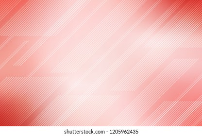 Light Red vector layout with flat lines. Lines on blurred abstract background with gradient. Smart design for your business advert.