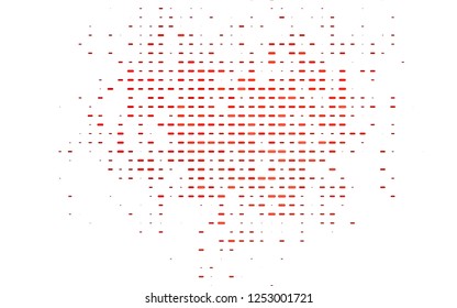 Light Red vector layout with flat lines. Lines on blurred abstract background with gradient. Best design for your ad, poster, banner.