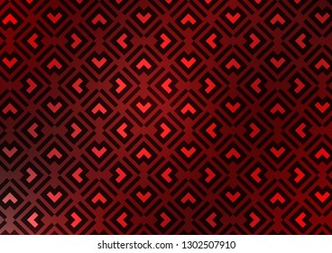 Light Red vector layout with flat lines. Shining colored illustration with narrow lines. Pattern for business booklets, leaflets.