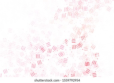 Light Red vector layout with flat lines, dots. Modern geometrical abstract illustration with Lines. Smart design for your business advert.