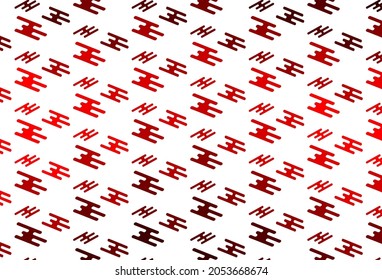 Light Red vector layout with flat lines. Glitter abstract illustration with colored sticks. Pattern for websites, landing pages.