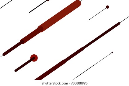 Light Red vector layout with flat lines. Capsules on blurred abstract background with gradient. The pattern can be used for websites.