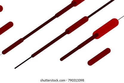 Light Red vector layout with flat lines. Capsules on blurred abstract background with gradient. Best design for your ad, poster, banner.