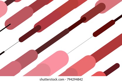 Light Red vector layout with flat lines. Decorative shining illustration with lines on abstract template. Best design for your ad, poster, banner.