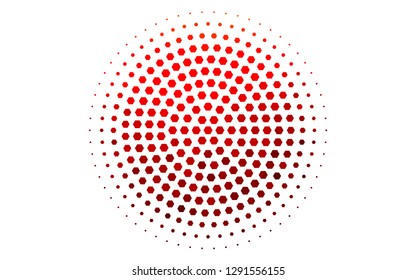 Light Red vector layout with hexagonal shapes. Colorful hexagons on white backdrop. Pattern for texture of wallpapers.