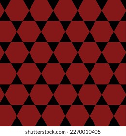 Light Red vector layout with hexagonal shapes. Red Pattern Paper