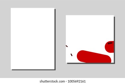 Light Red vector layout for Leaflets. Glitter abstract design concept with text box. Pattern for beautiful business cards, folders.