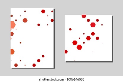 Light Red vector layout for Leaflets. Blurred decorative design in abstract style with textbox. Completely new template for your brand book.